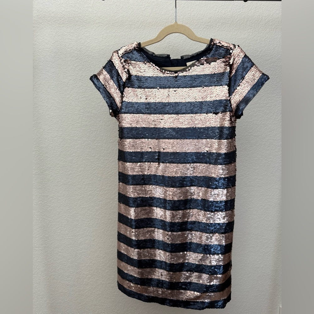GAP Kids Sequined Blue and Pink Sheath Dress, Size M